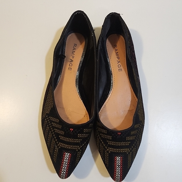 RAMPAGE Caela  women's pointed toe multicolor flat shoes size 8M - Picture 11 of 12